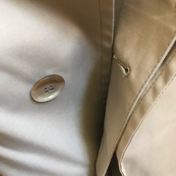 London Fog Maincoats Tan Trench Rain Coat Removable Liner Men’s Size 42R - Picture 6 of 14